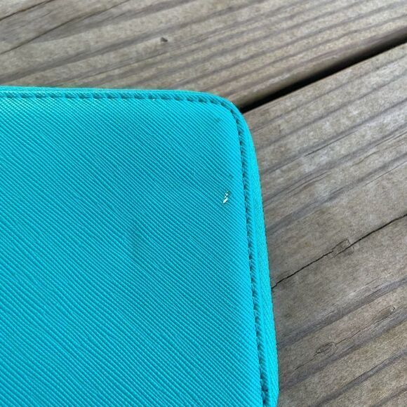 Isabelle Teal Green Vegan Leather Bowler Style Bag & Matching Wallet - Picture 12 of 15